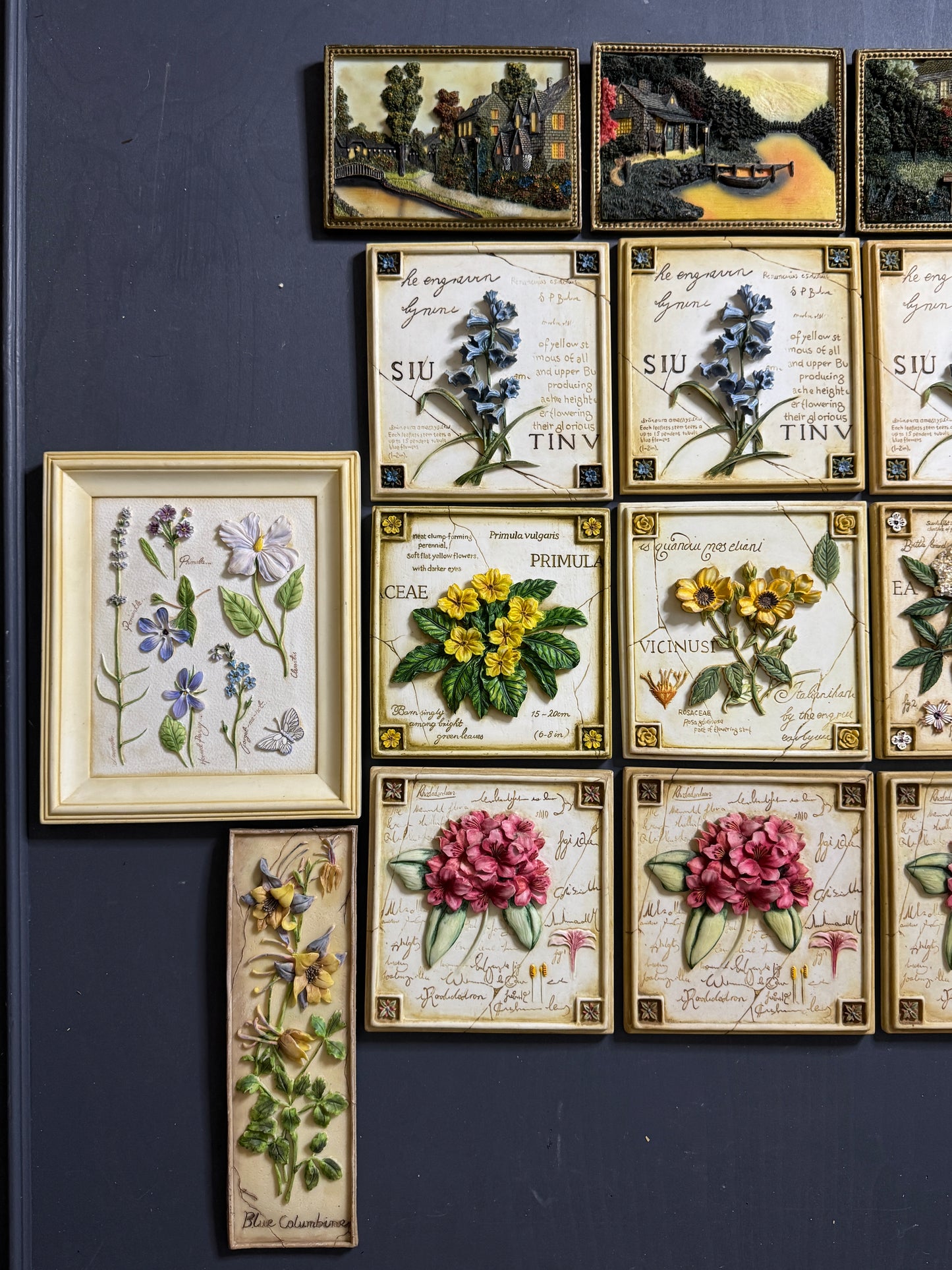3D Hand-Painted Resin Floral Wall Plaques - Pick your Favourite