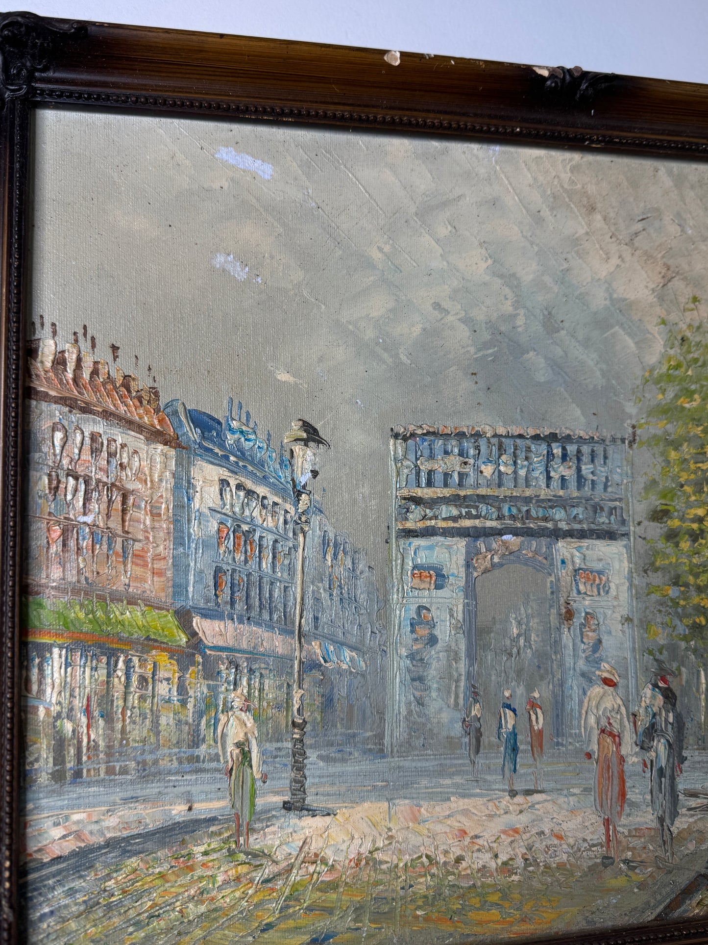 Signed BURNEY Impressionist Oil Painting – Ornate Wooden Frame