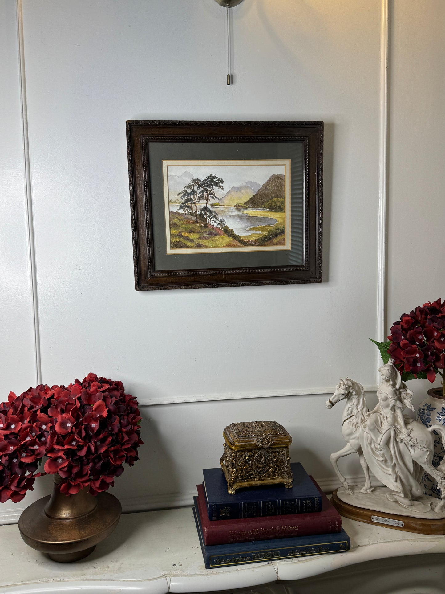 Riversong Fields – Framed and Signed UK Country Scene Watercolour
