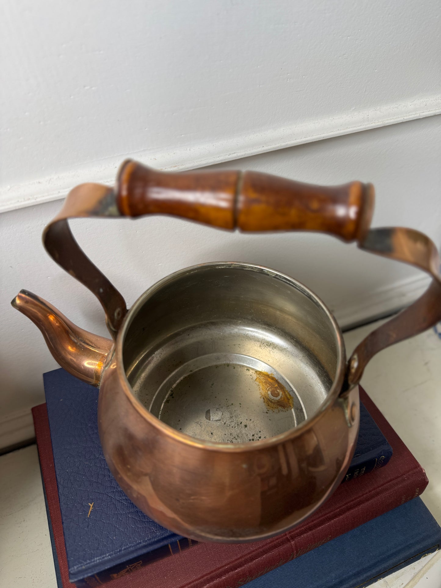 Brass Vintage Teapot – Rustic Antique Teapot for Display