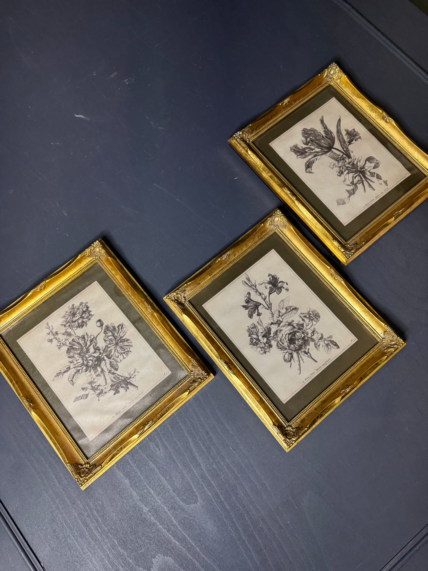 Veloura Verde & Gilt Gallery Collection – Vintage-Inspired Wall Set