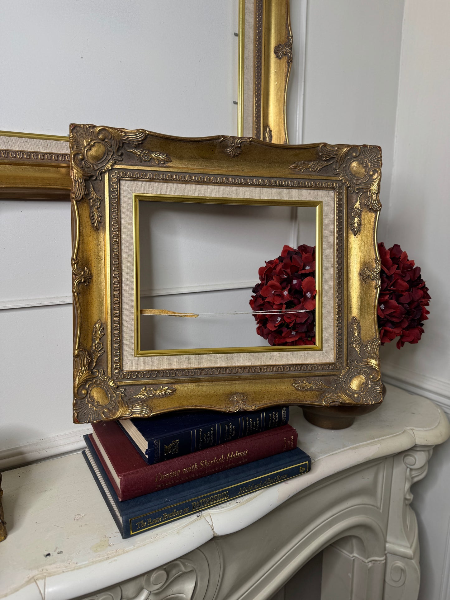 The Gilded Peacock – Vintage Oil Painting in Louis Frame