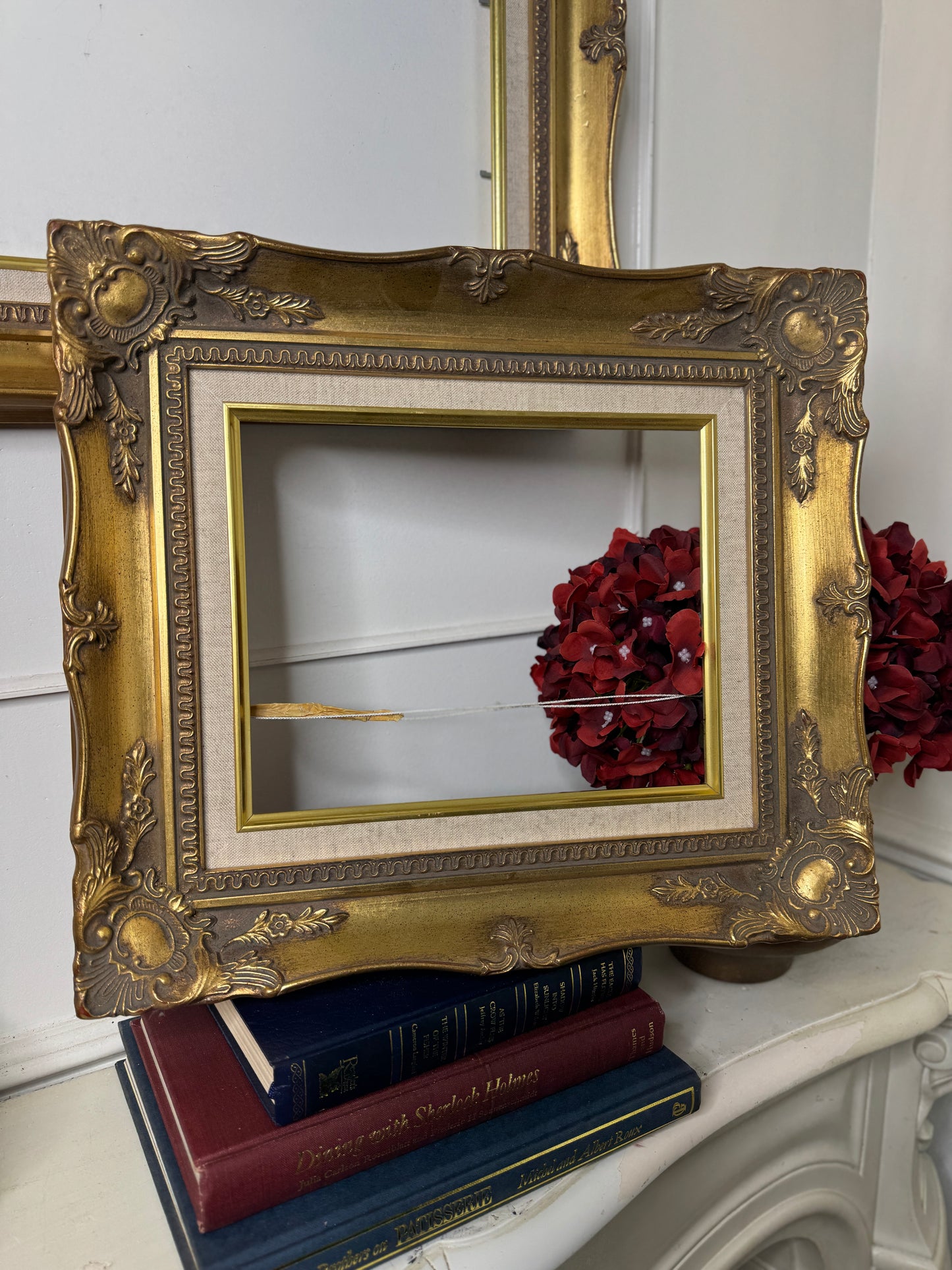 The Gilded Peacock – Vintage Oil Painting in Louis Frame