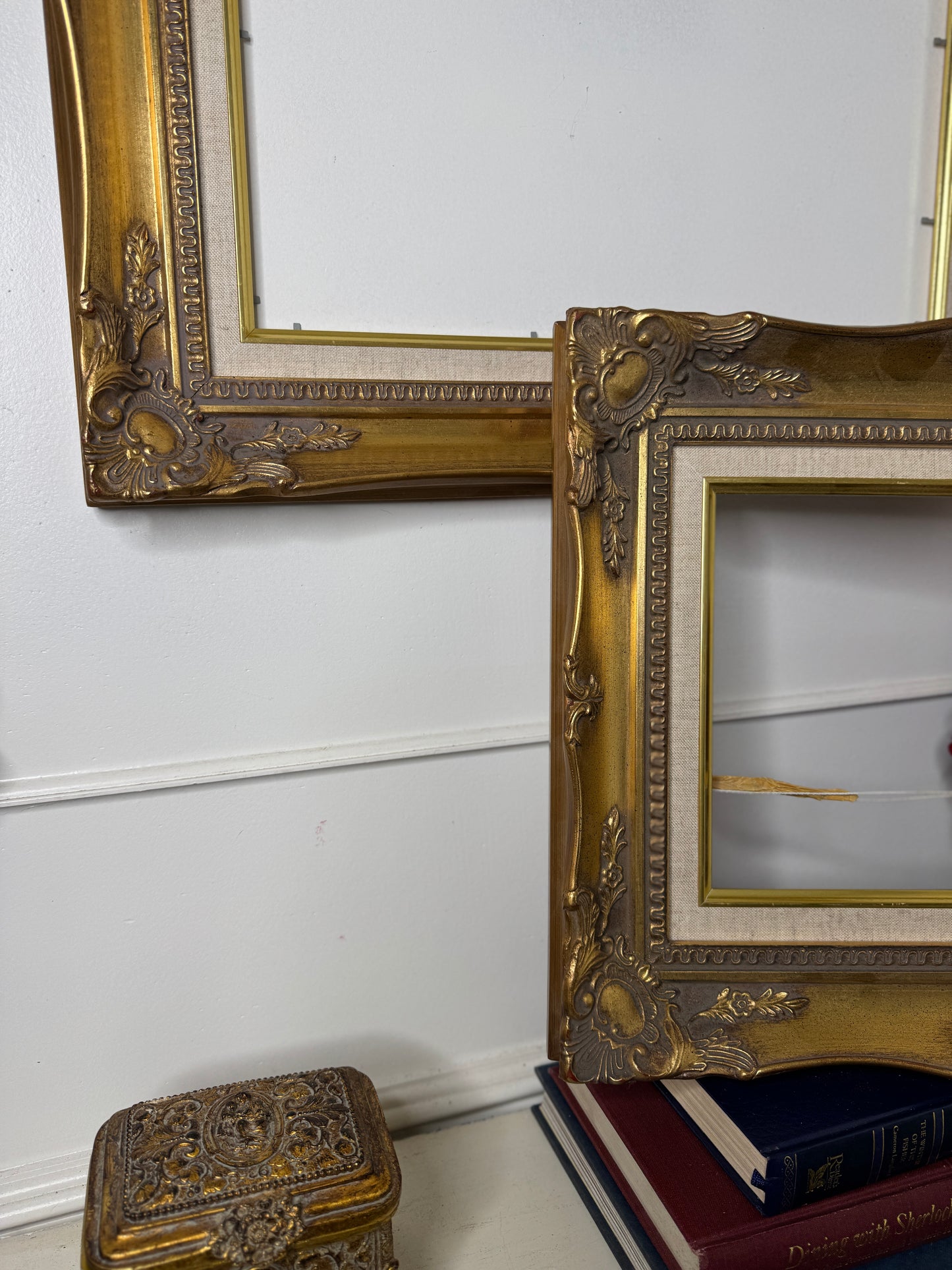 Vintage Ornate Gold Sorélle Frames with Optional White Mounts