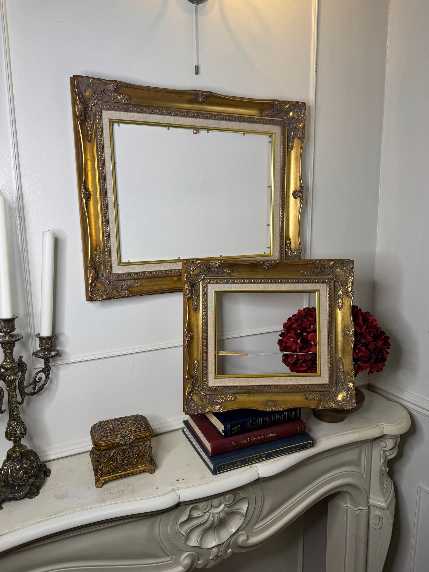 Vintage Signed Colourful Oil Painting in an Ornate Gold Sorélle Frame