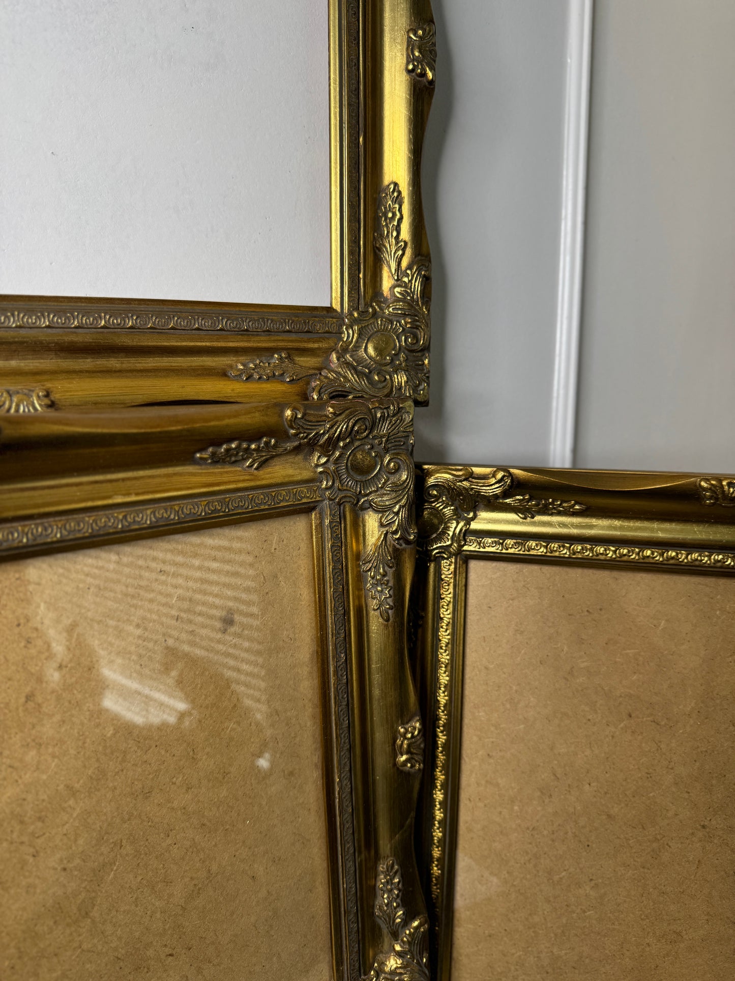 Vintage Ornate Shiny Gold Sorélle Frames