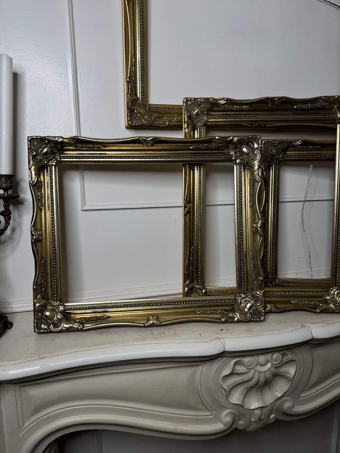 Vintage Ornate Bright Gold Sorélle Frames
