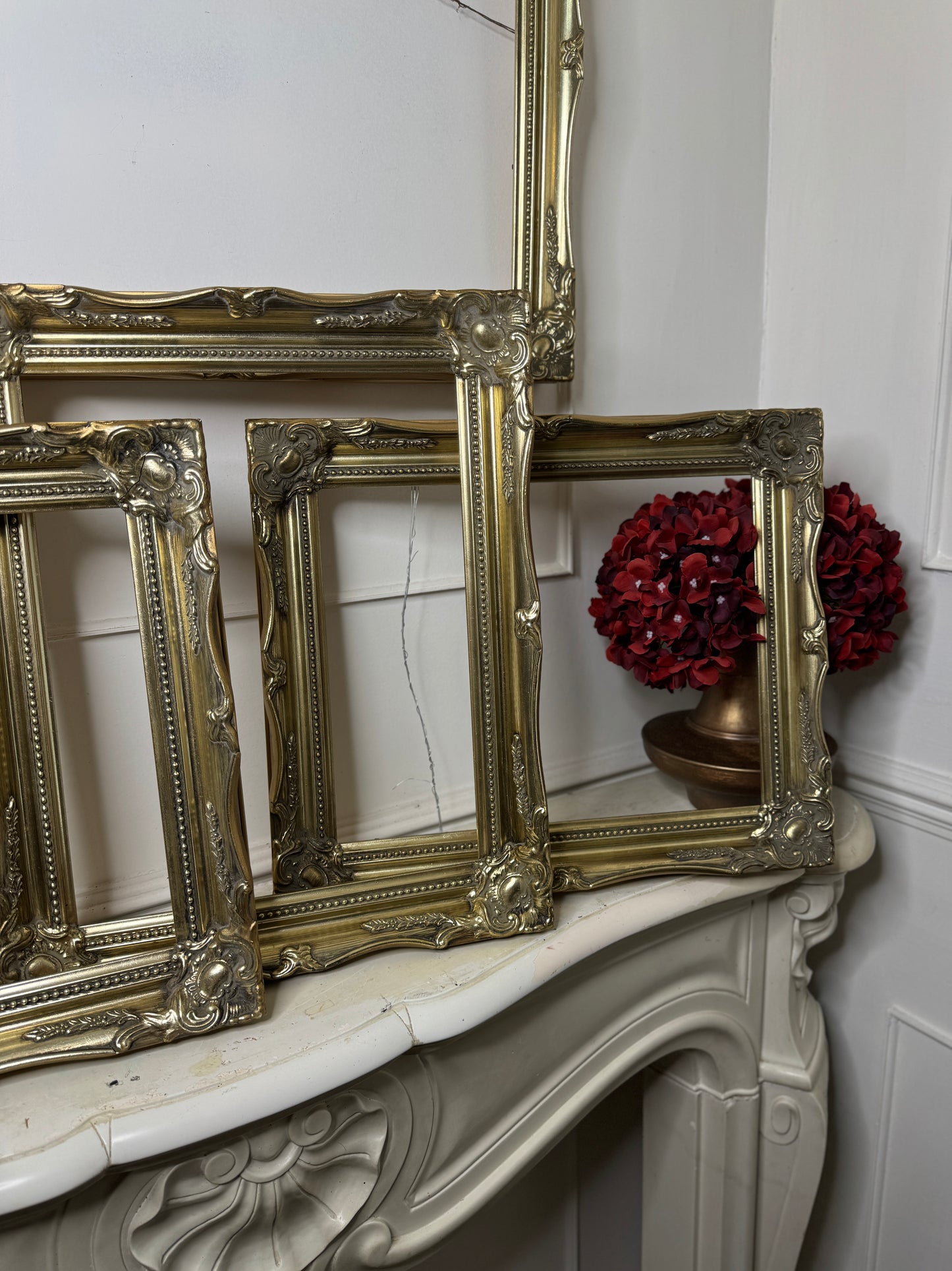 Vintage Ornate Bright Gold Sorélle Frames