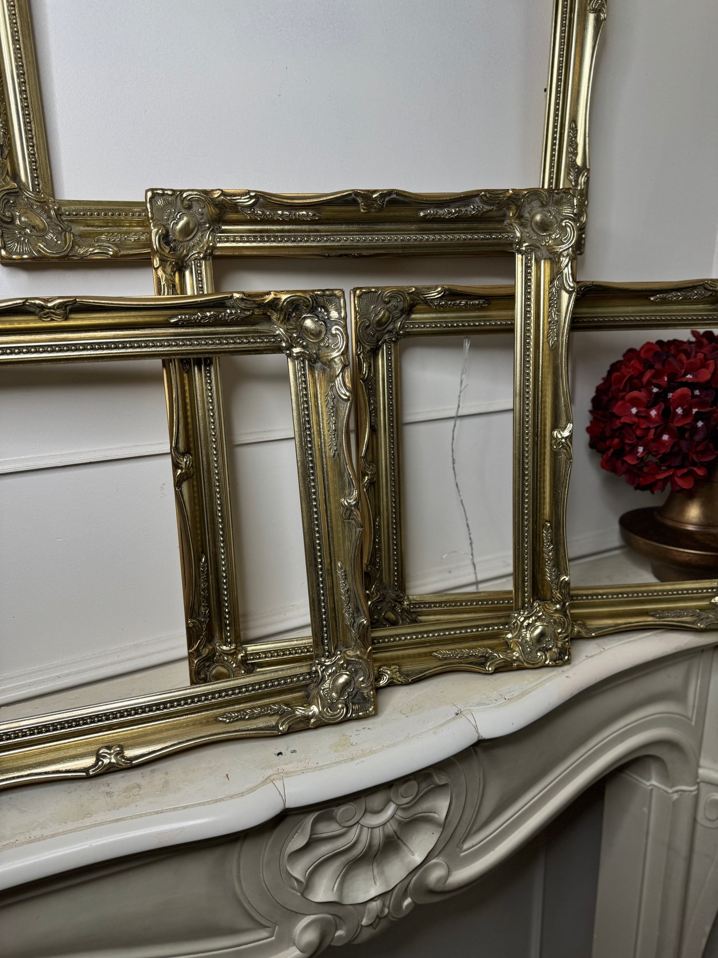 Vintage Ornate Bright Gold Sorélle Frames