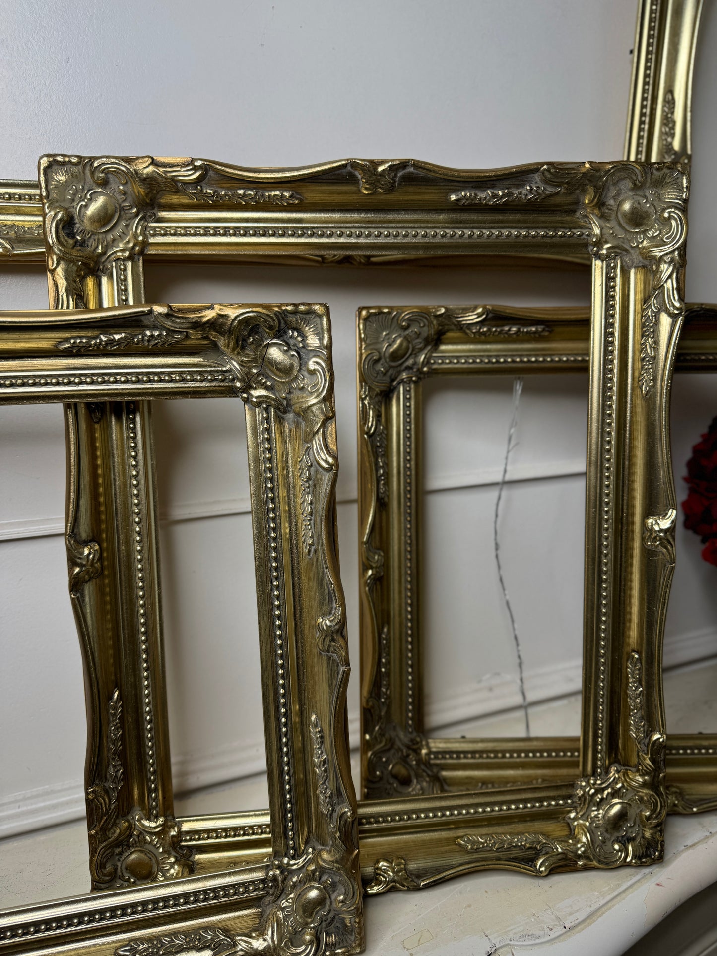 Vintage Ornate Bright Gold Sorélle Frames