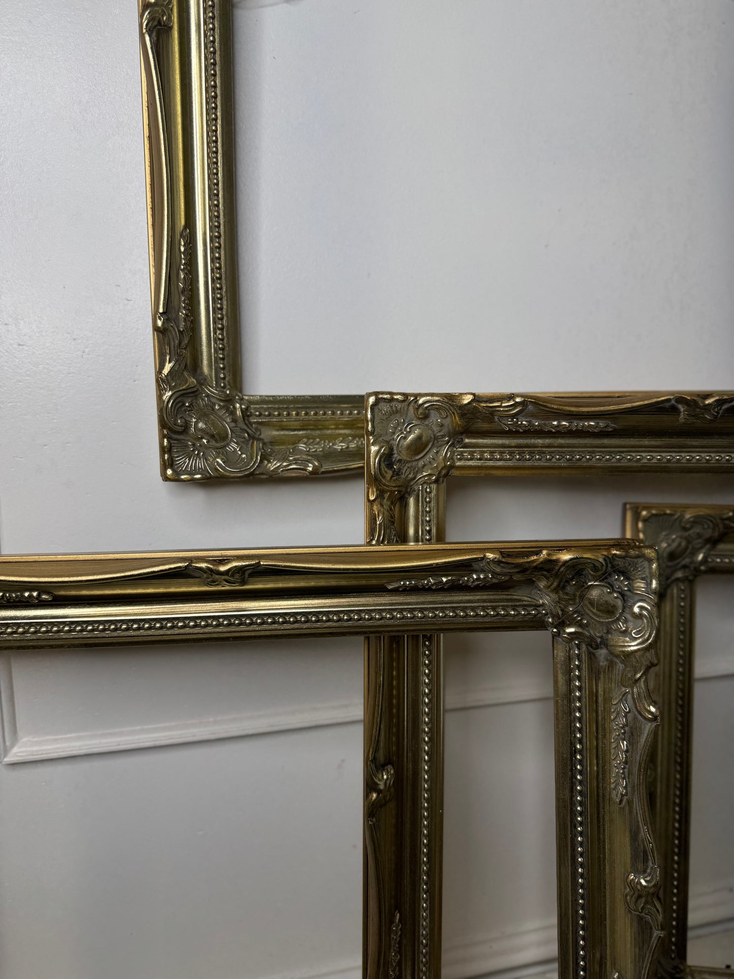 Vintage Ornate Bright Gold Sorélle Frames