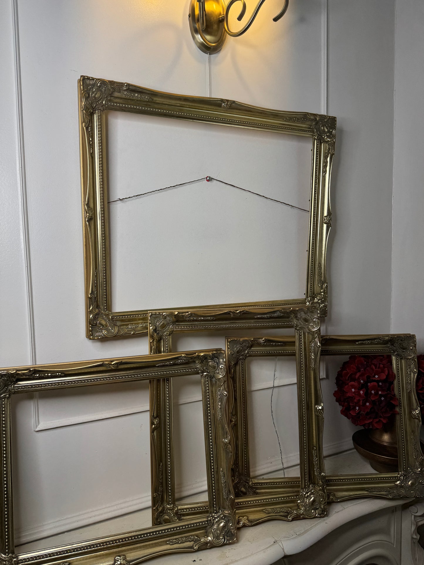 Vintage Ornate Bright Gold Sorélle Frames