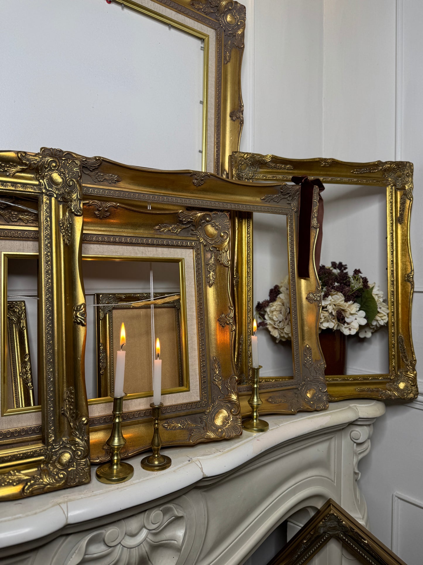 Vintage Ornate Bright Gold Sorélle Frames