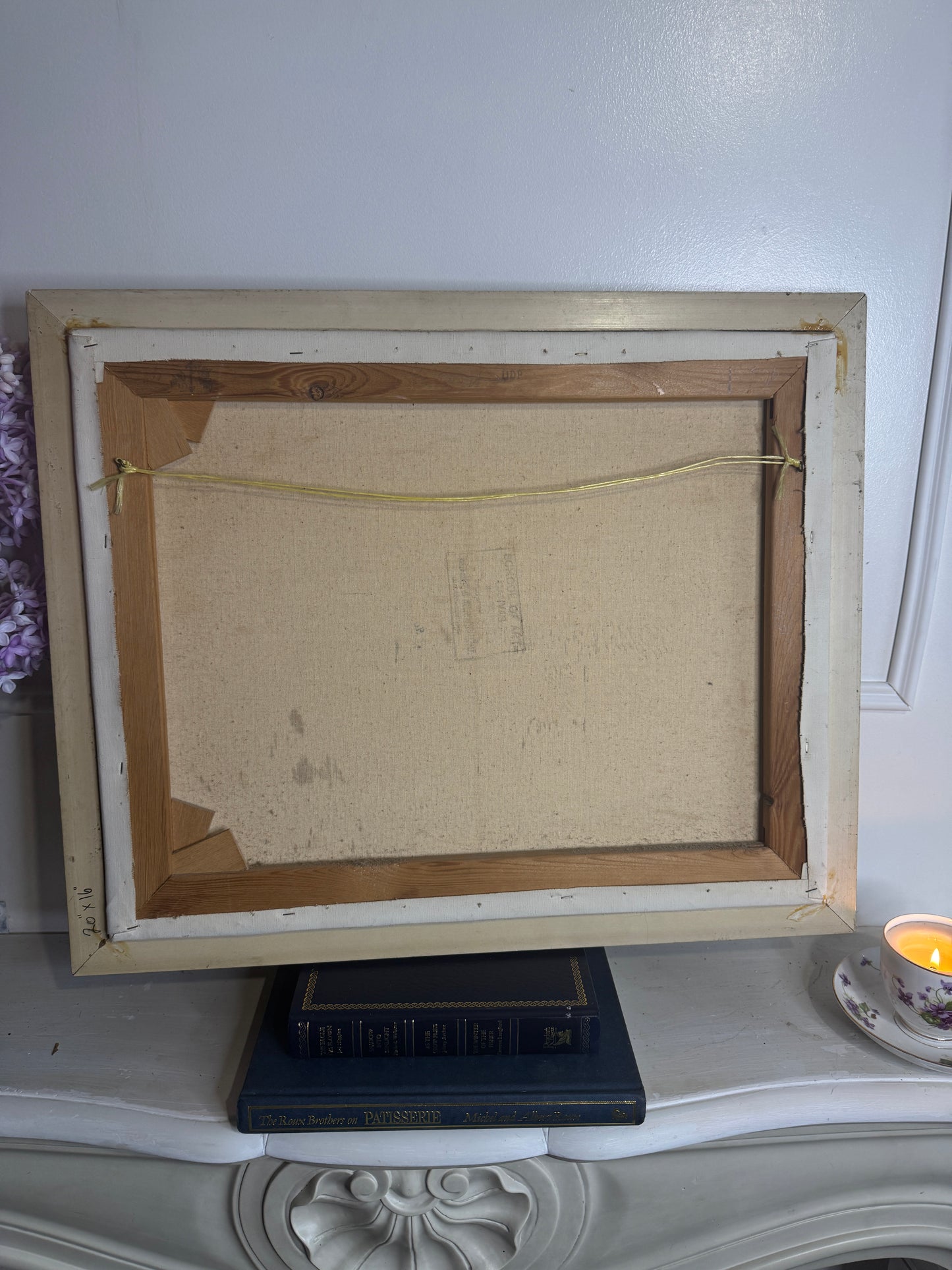Vintage Dark Forest Water Scene – Signed by M. Mullen | Gilt Gold Frame