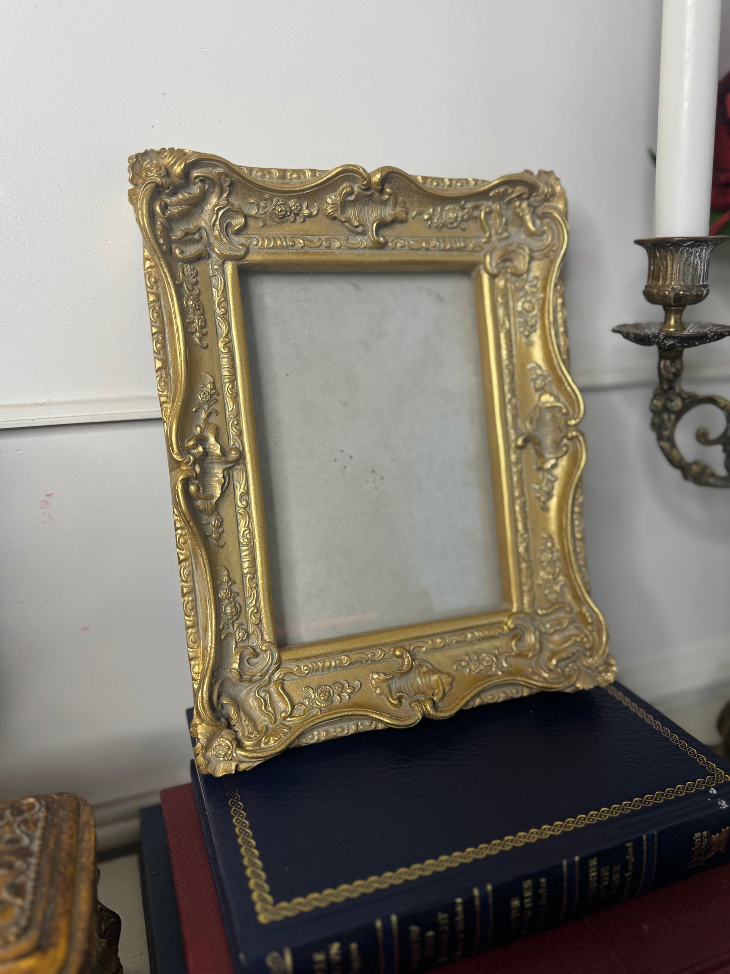 Vintage Ornate Gold Frame: French Rococo Baroque Glided Frame - Small