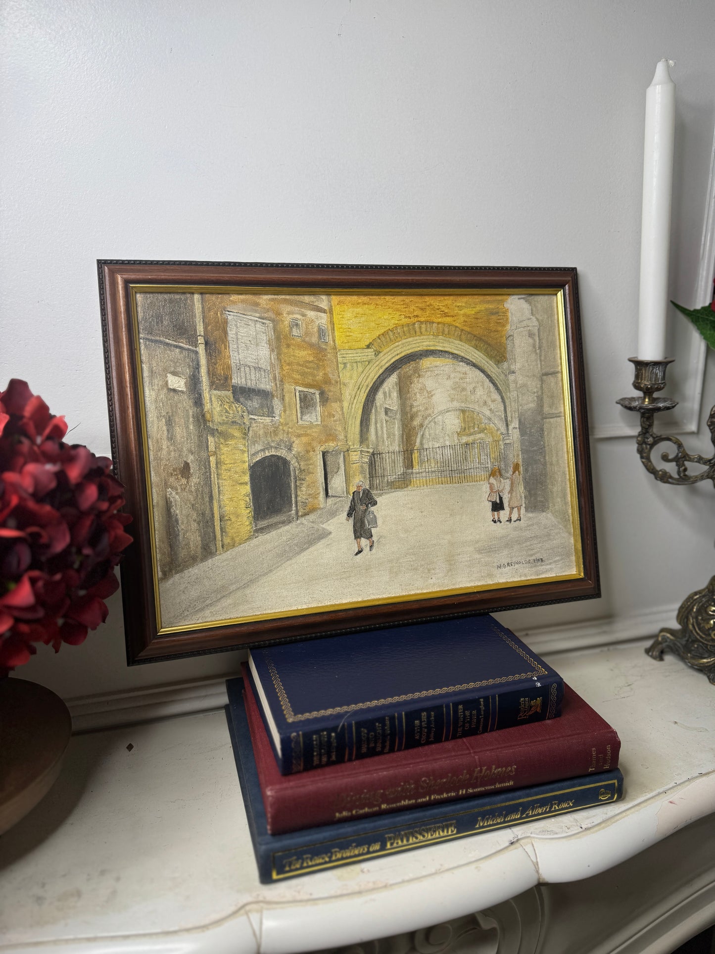 Vintage Oil Painting Gallery Set | N.G. Reynolds – Peaceful Roads & Countryside