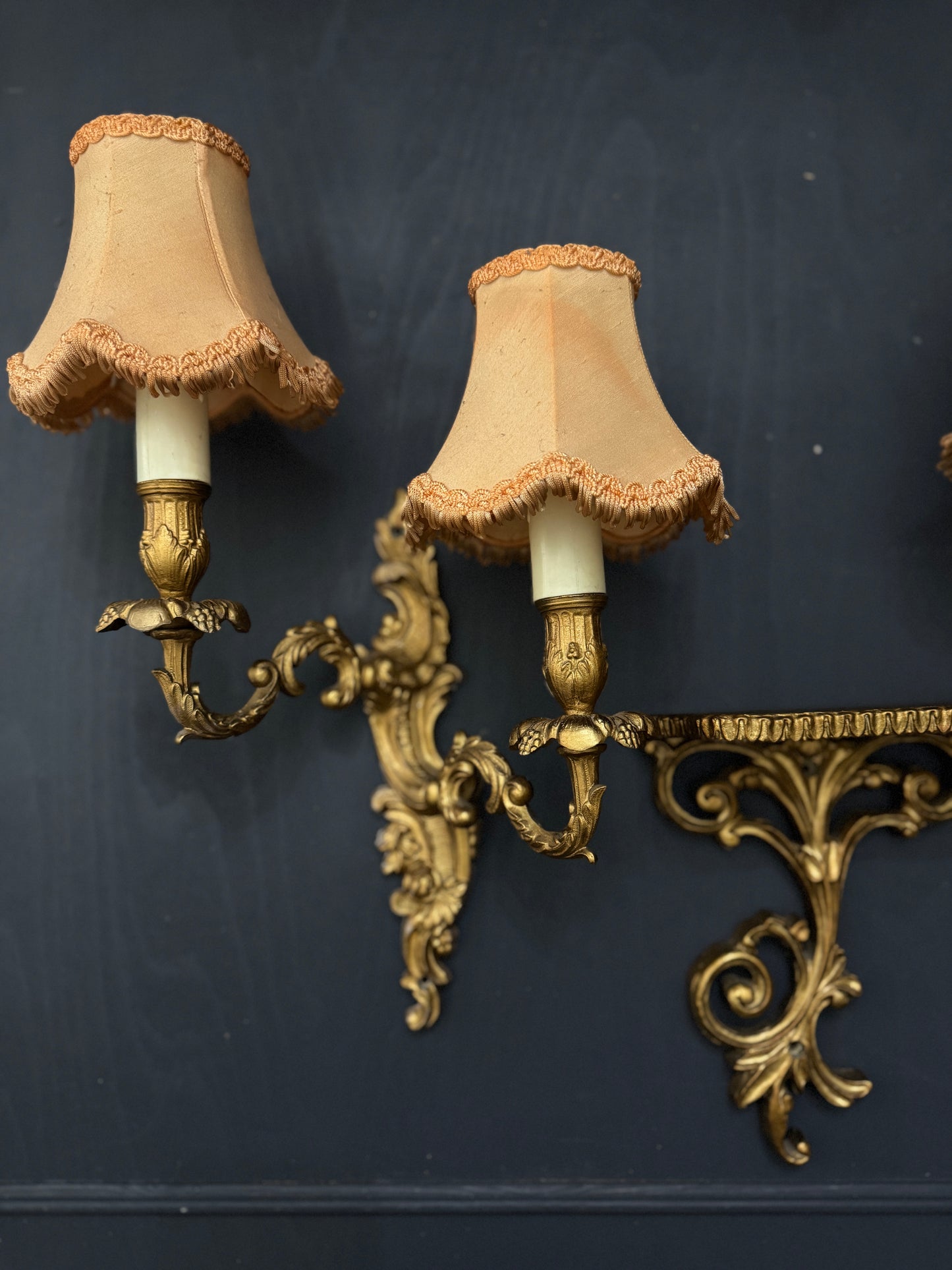 French Gilded Antique Wall Lights & Wall Scone
