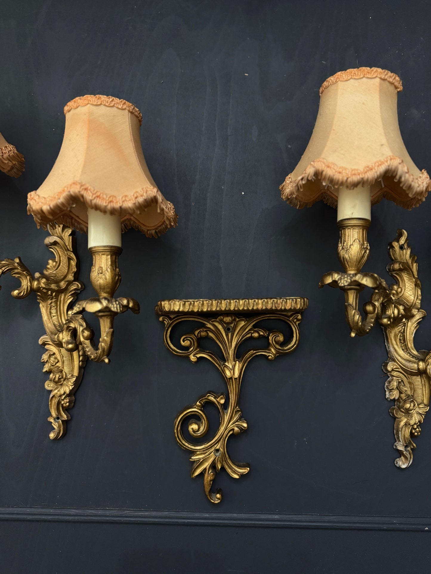French Gilded Antique Wall Lights & Wall Scone