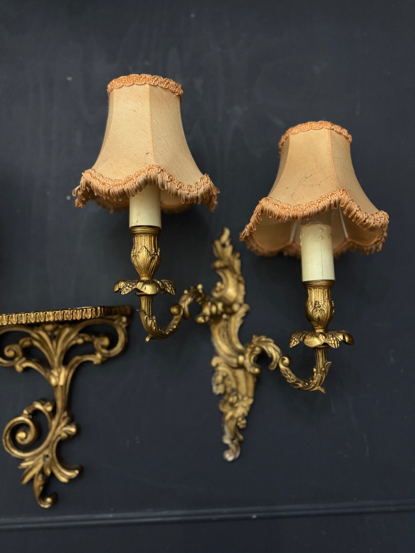 French Gilded Antique Wall Lights & Wall Scone