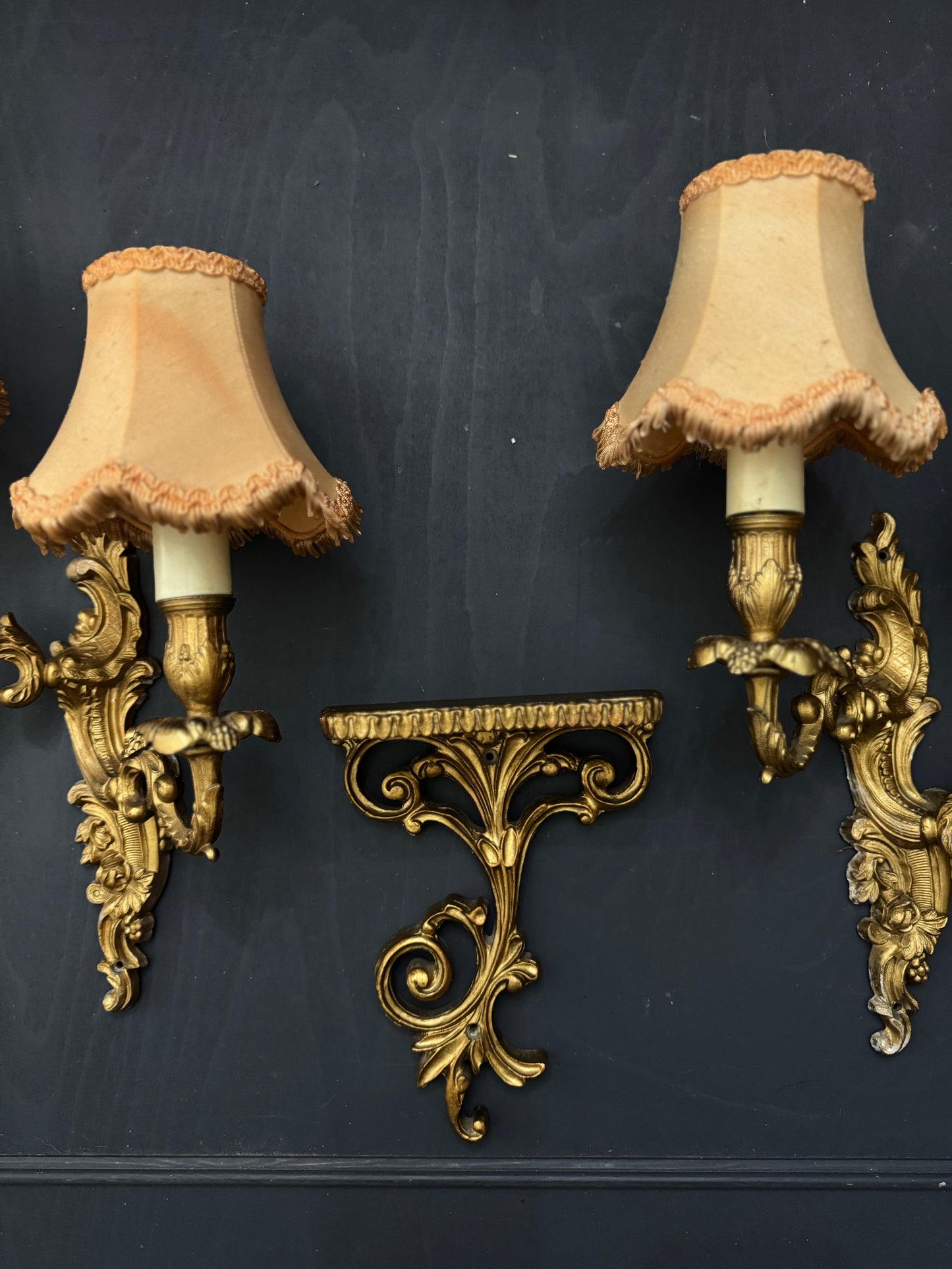 French Gilded Antique Wall Lights & Wall Scone