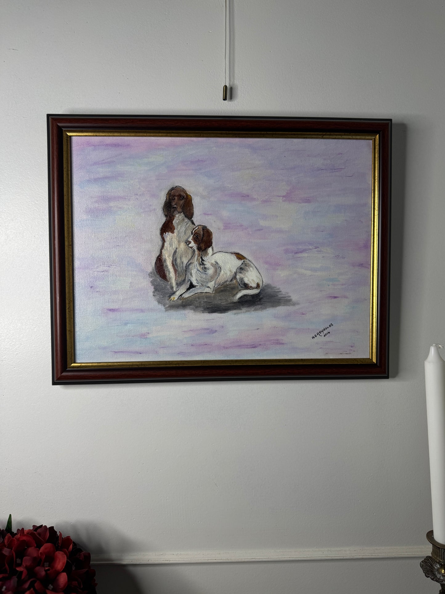 Furry Friends on Canvas- Original Oil painting by N.G. Reynolds