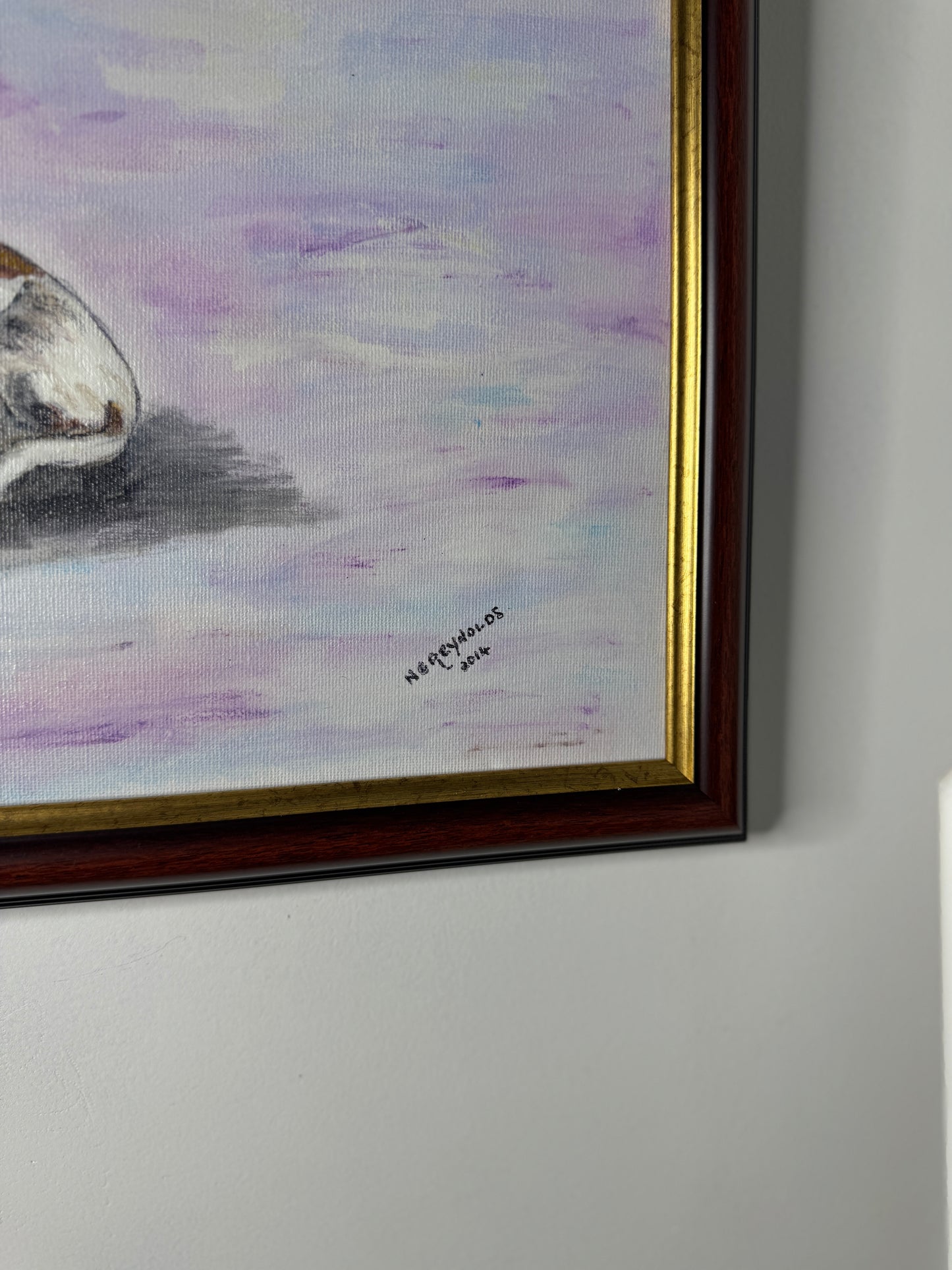 Furry Friends on Canvas- Original Oil painting by N.G. Reynolds