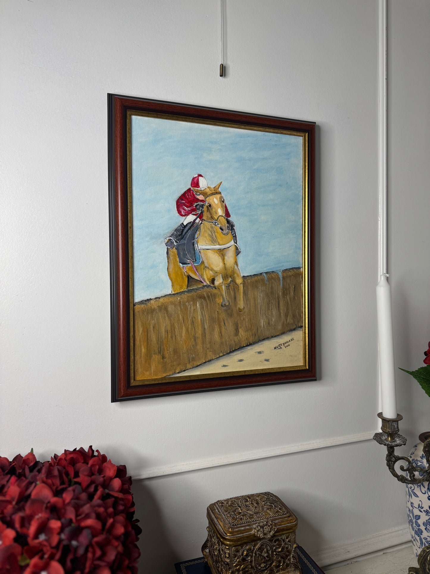 Rider in Motion - Original Oil painting by N.G. Reynolds