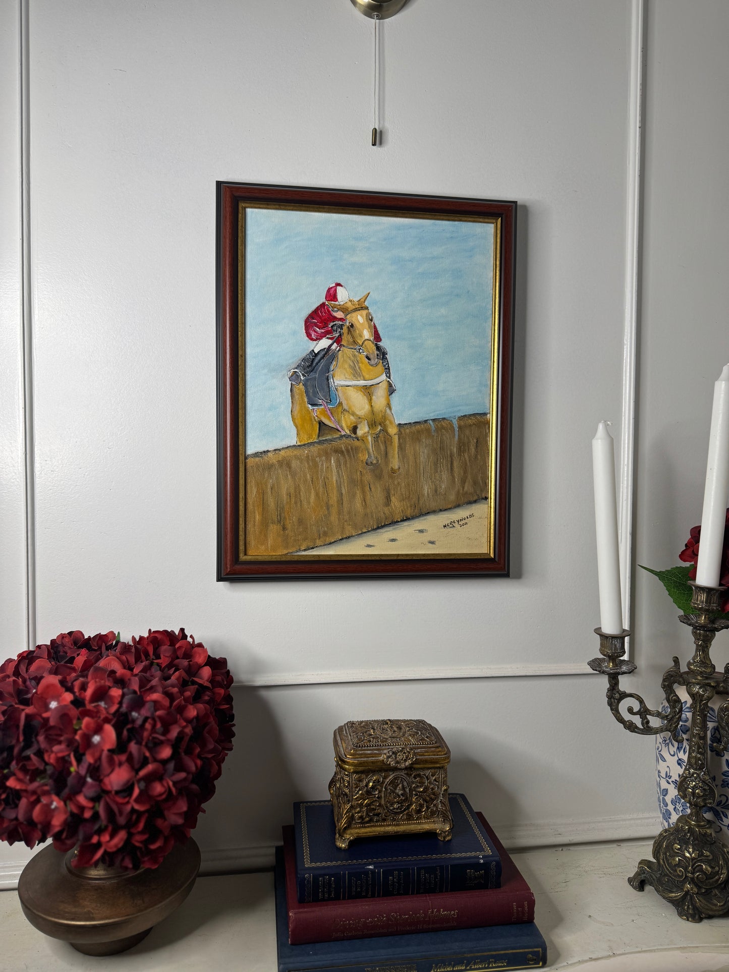 Rider in Motion - Original Oil painting by N.G. Reynolds