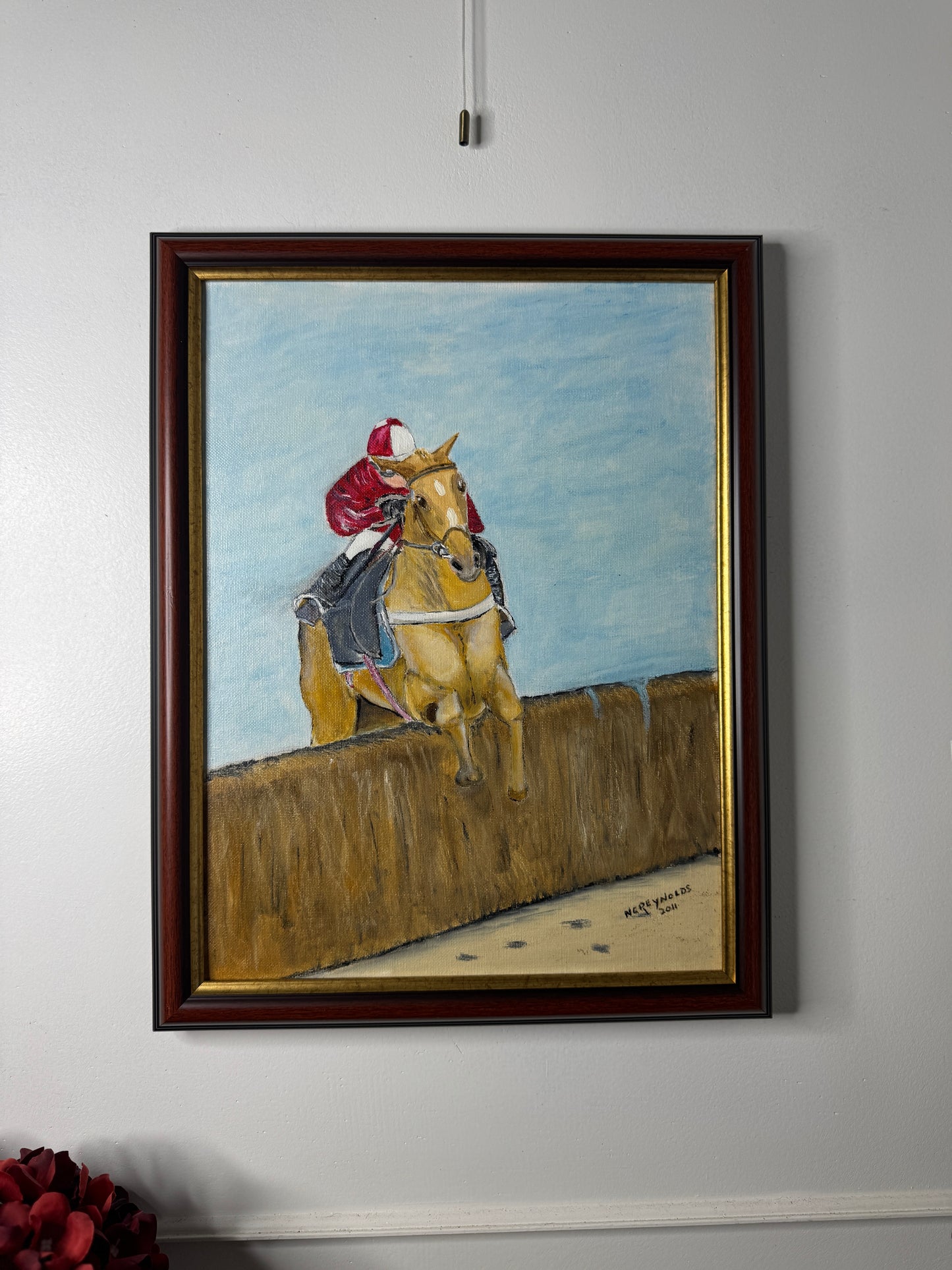 Rider in Motion - Original Oil painting by N.G. Reynolds