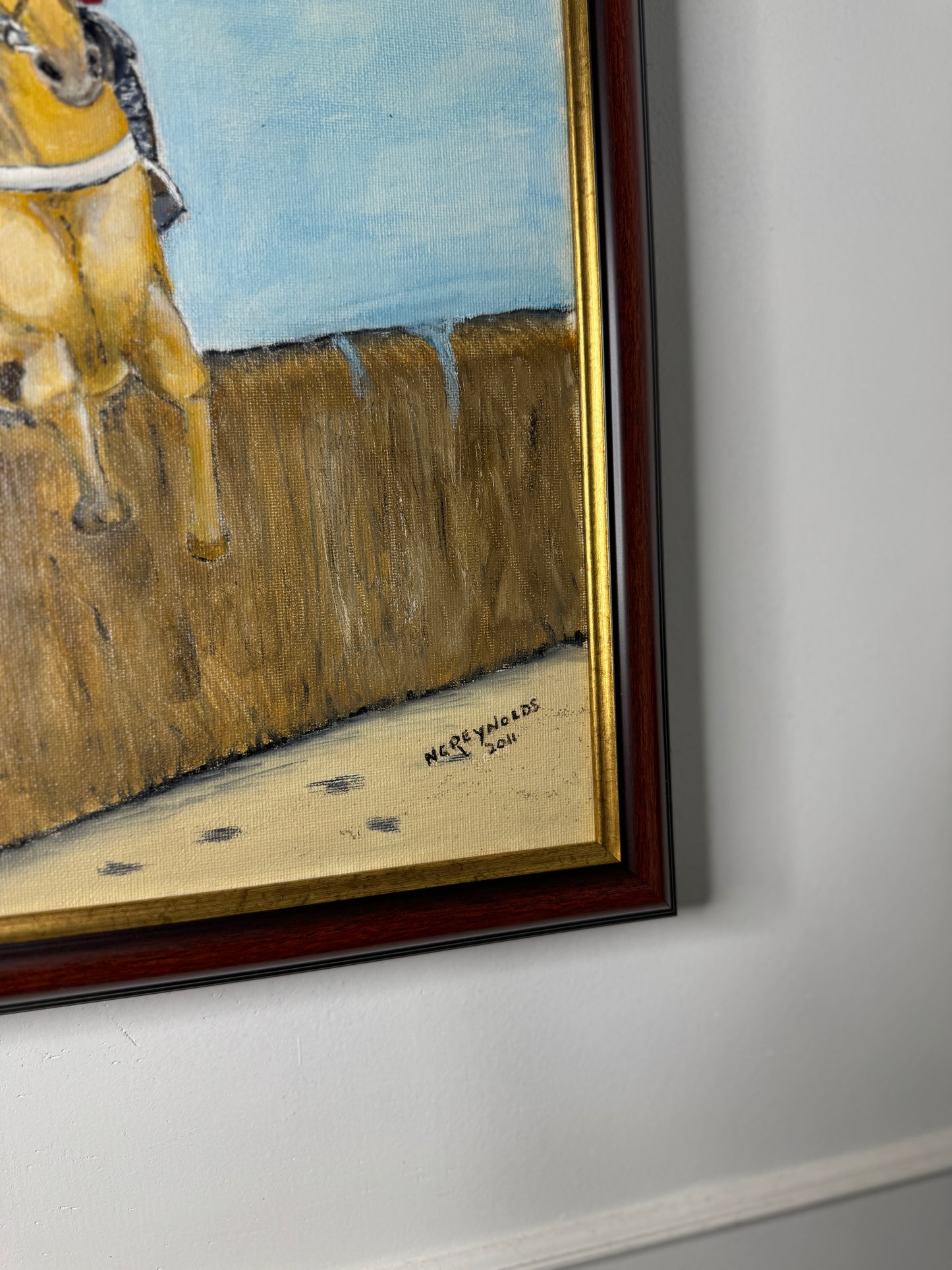 Rider in Motion - Original Oil painting by N.G. Reynolds