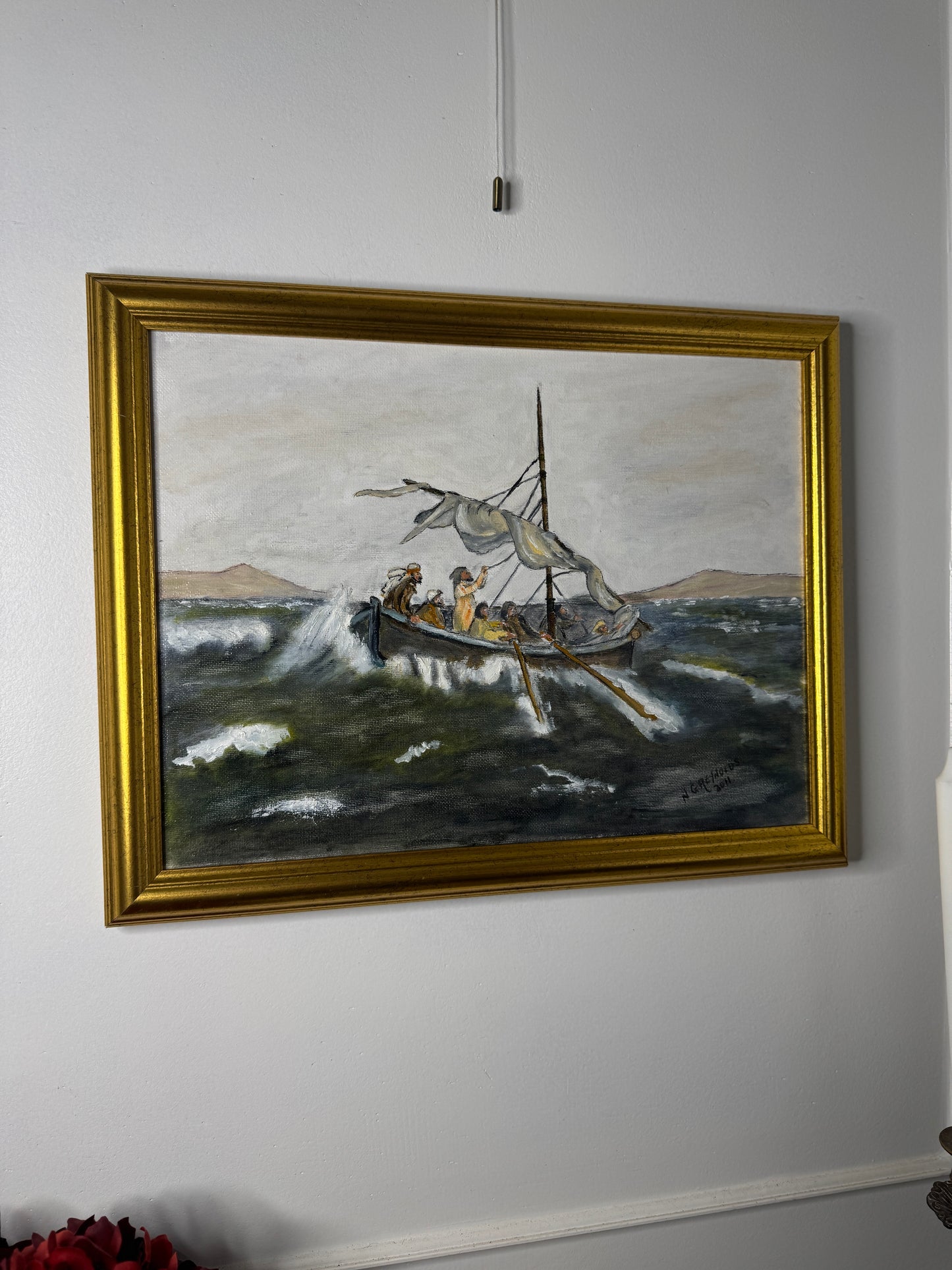 Biblical Scene - Original Oil painting by N.G. Reynolds
