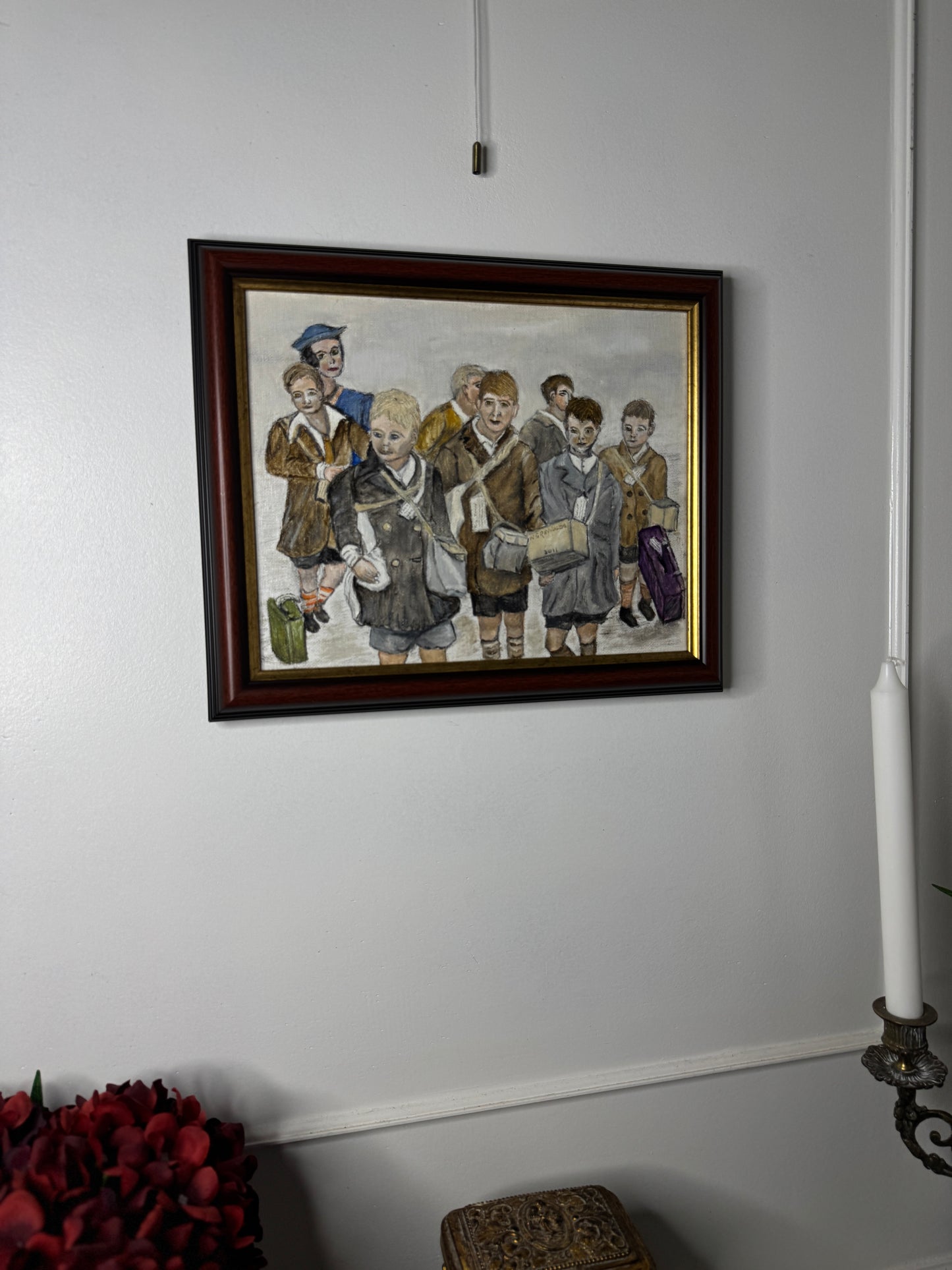 Childhood in Russia - Original Oil painting by N.G. Reynolds