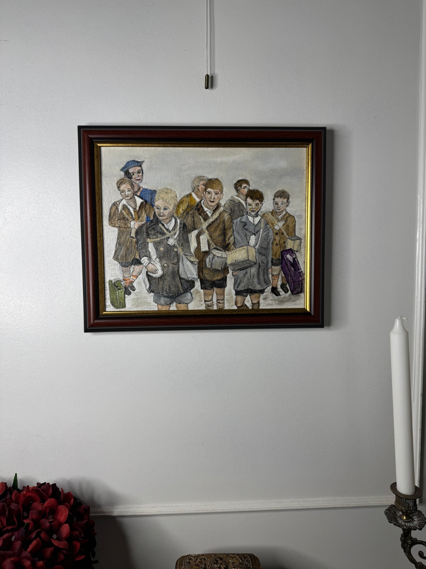 Childhood in Russia - Original Oil painting by N.G. Reynolds