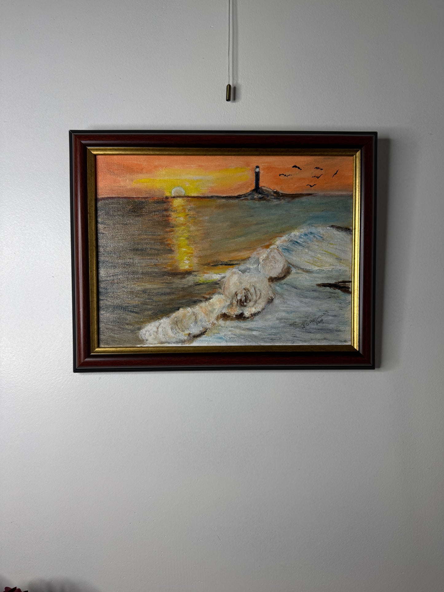 Coastal Sunset - Original Oil painting by N.G. Reynolds