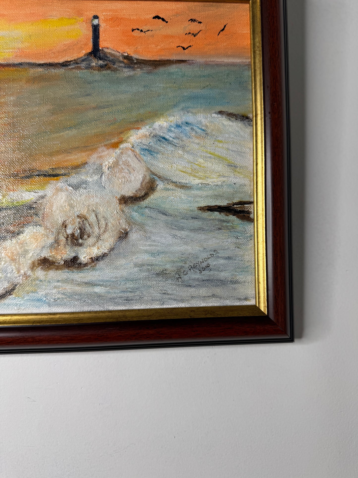 Coastal Sunset - Original Oil painting by N.G. Reynolds