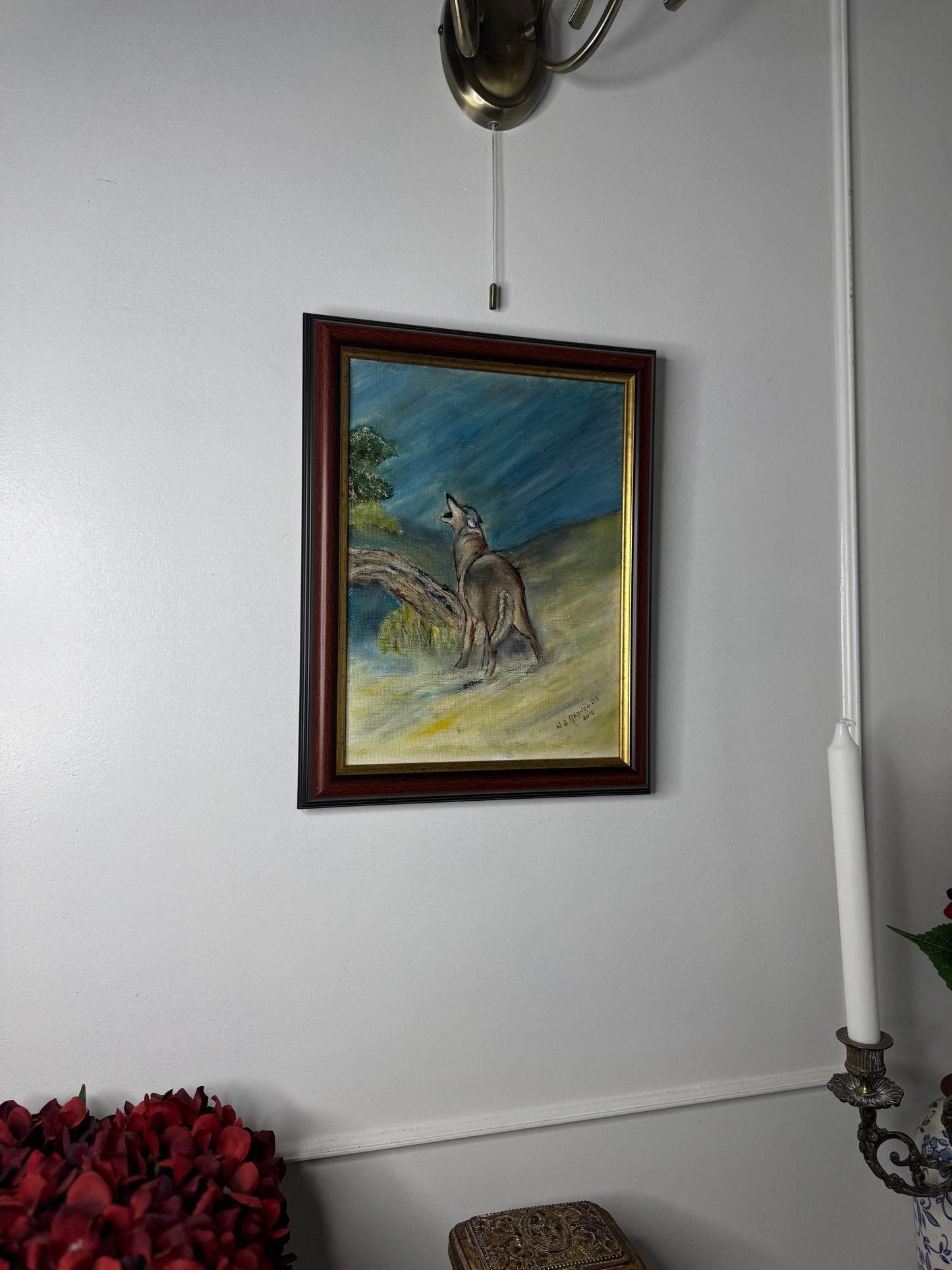 Howl of the Wild - Original Oil painting by N.G. Reynolds