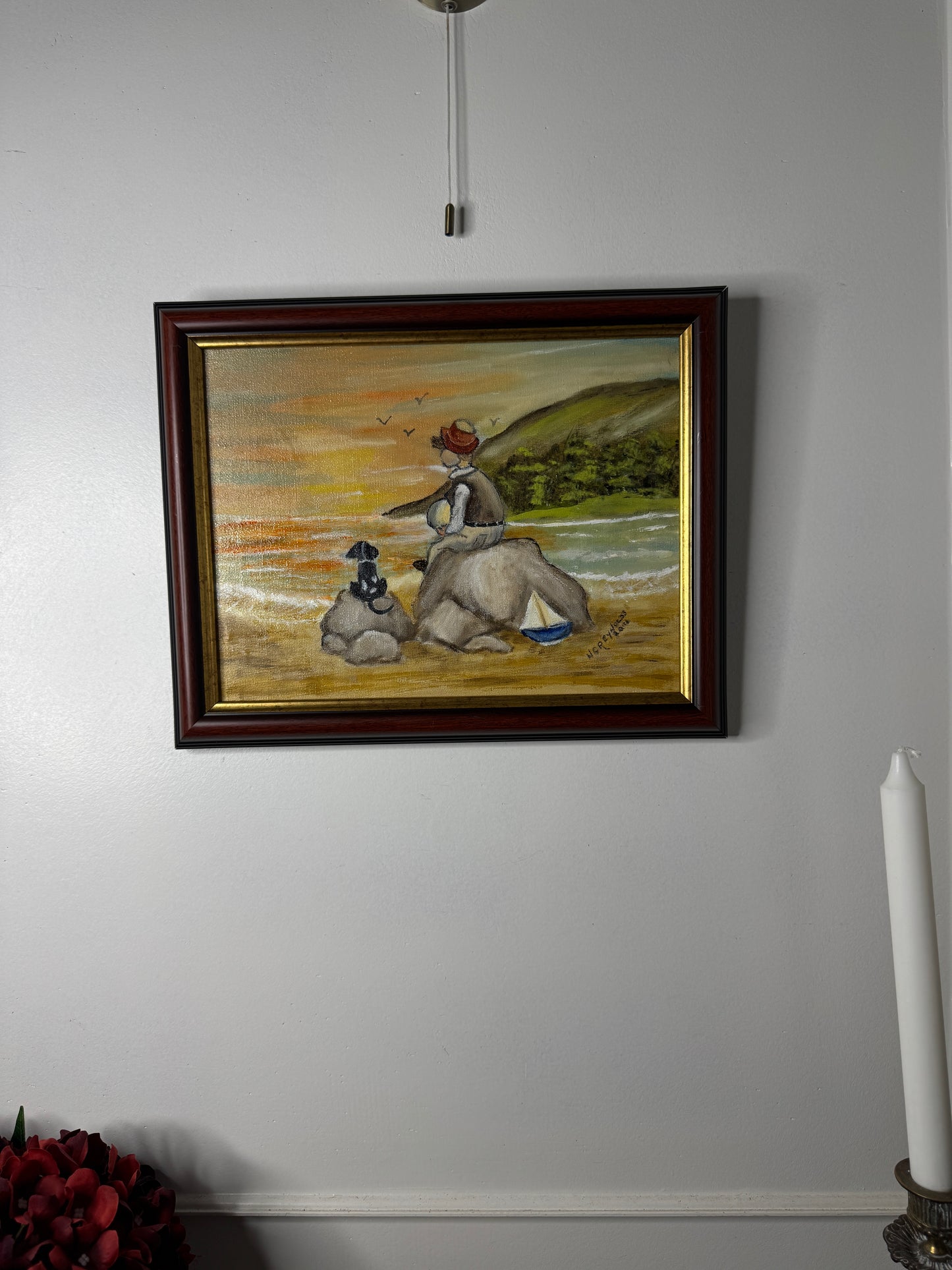 Seaside Bond - Original Oil painting by N.G. Reynolds