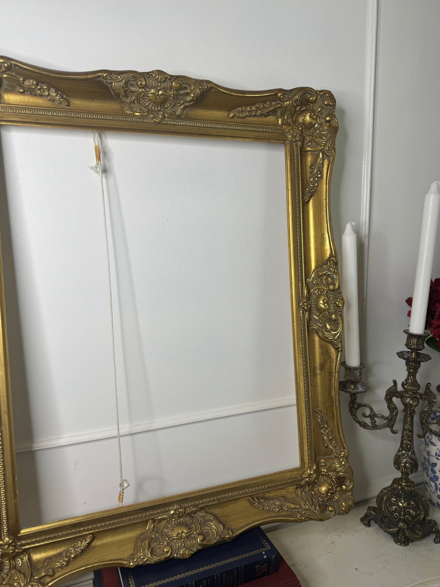 Moravian Grandeur – Czech Vintage Ornate Gold Gilt Frame