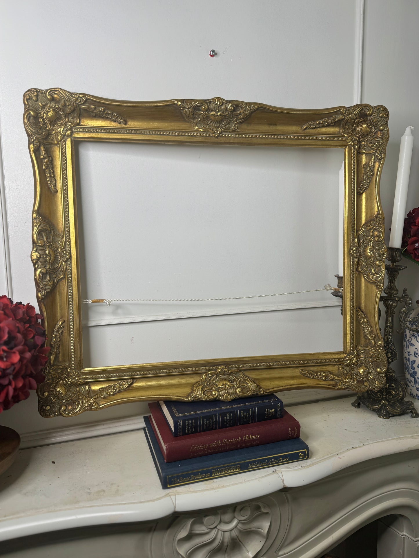 Moravian Grandeur – Czech Vintage Ornate Gold Gilt Frame