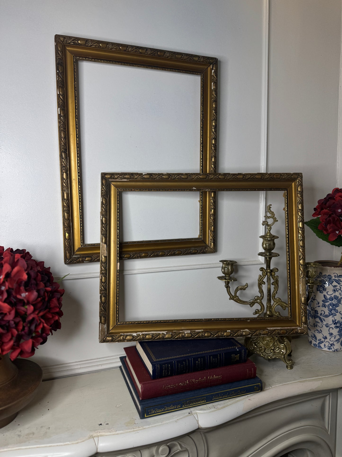 Golden Heirlooms – Antique Hungarian Ornate Gilt Frame Duo