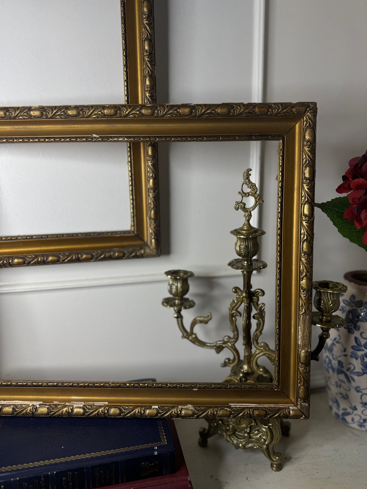 Golden Heirlooms – Antique Hungarian Ornate Gilt Frame Duo