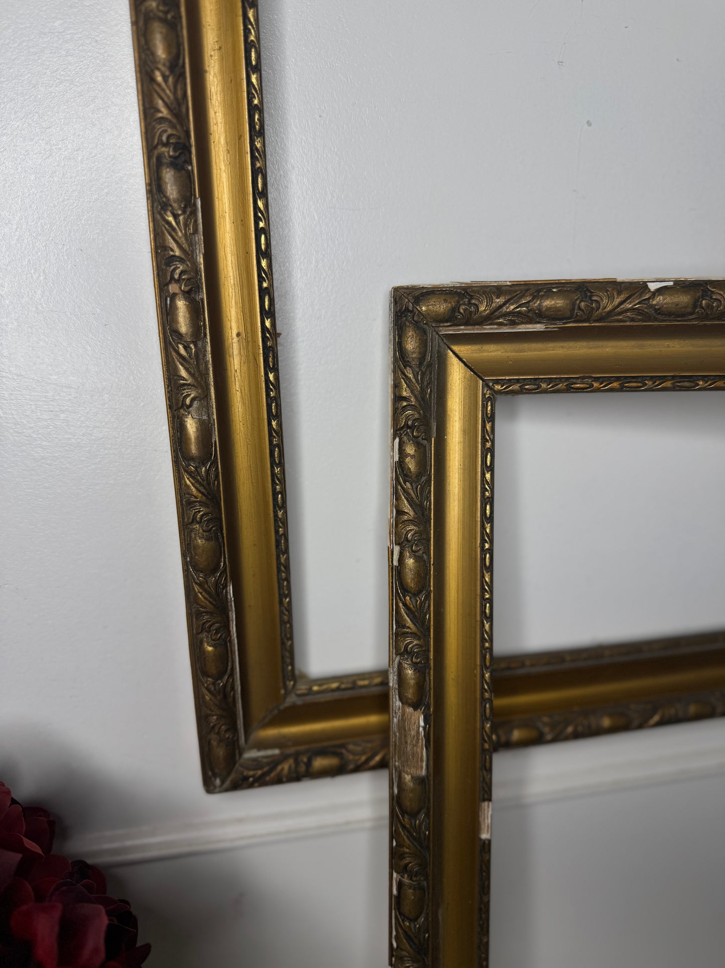Golden Heirlooms – Antique Hungarian Ornate Gilt Frame Duo