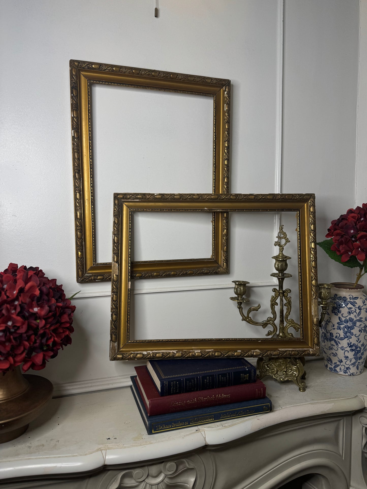 Golden Heirlooms – Antique Hungarian Ornate Gilt Frame Duo