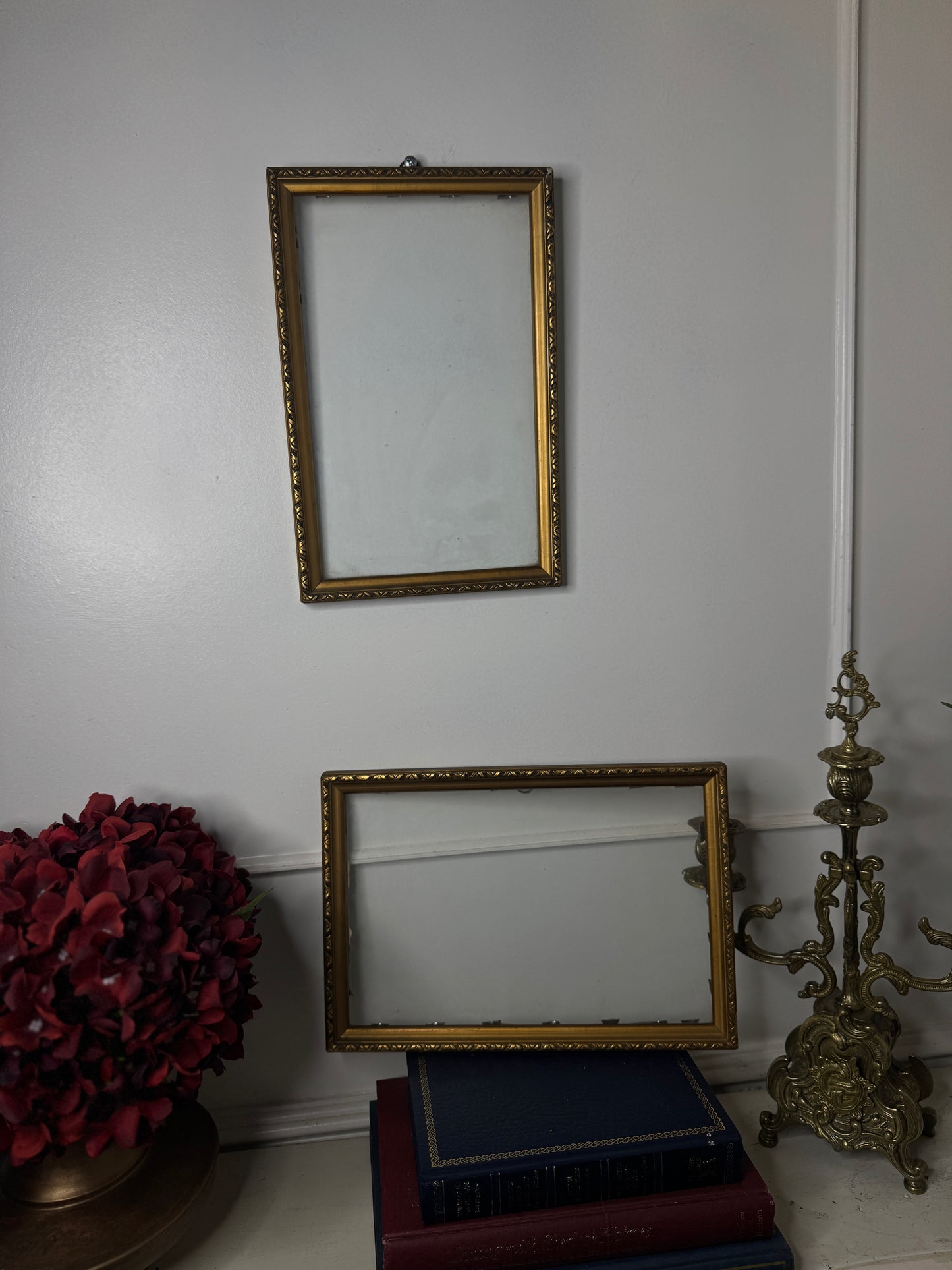 Old World Glamour – Hungarian Slim Gold Frame Pair