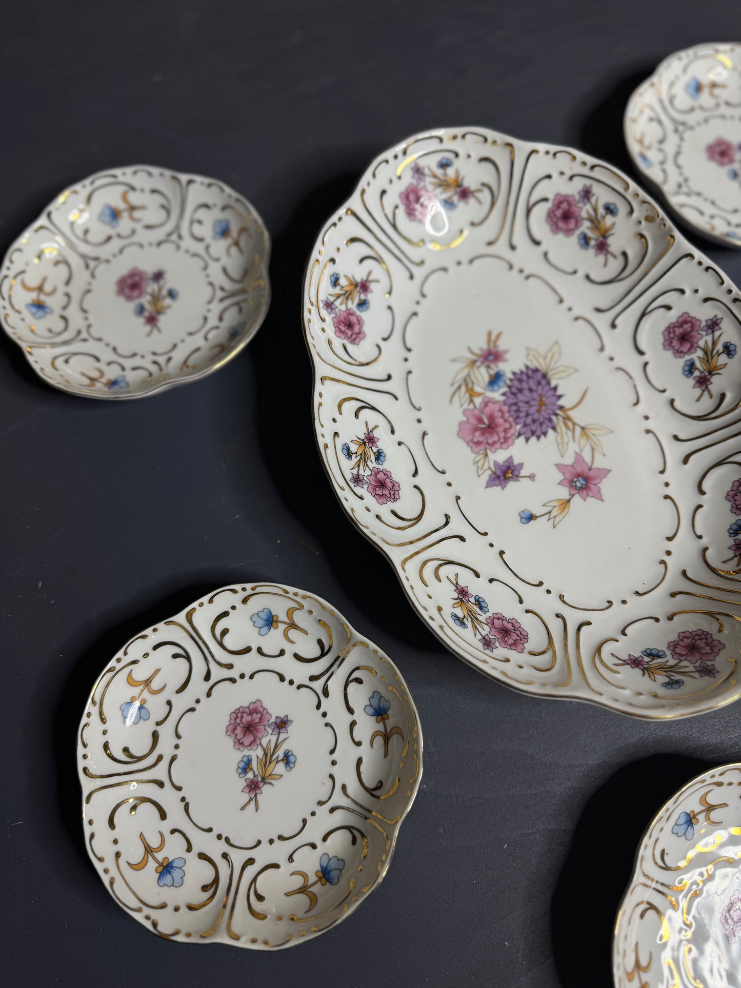 Exquisite Hungarian Hollóháza Fine Ceramic Wall Display – Gilded Pannonia Collection
