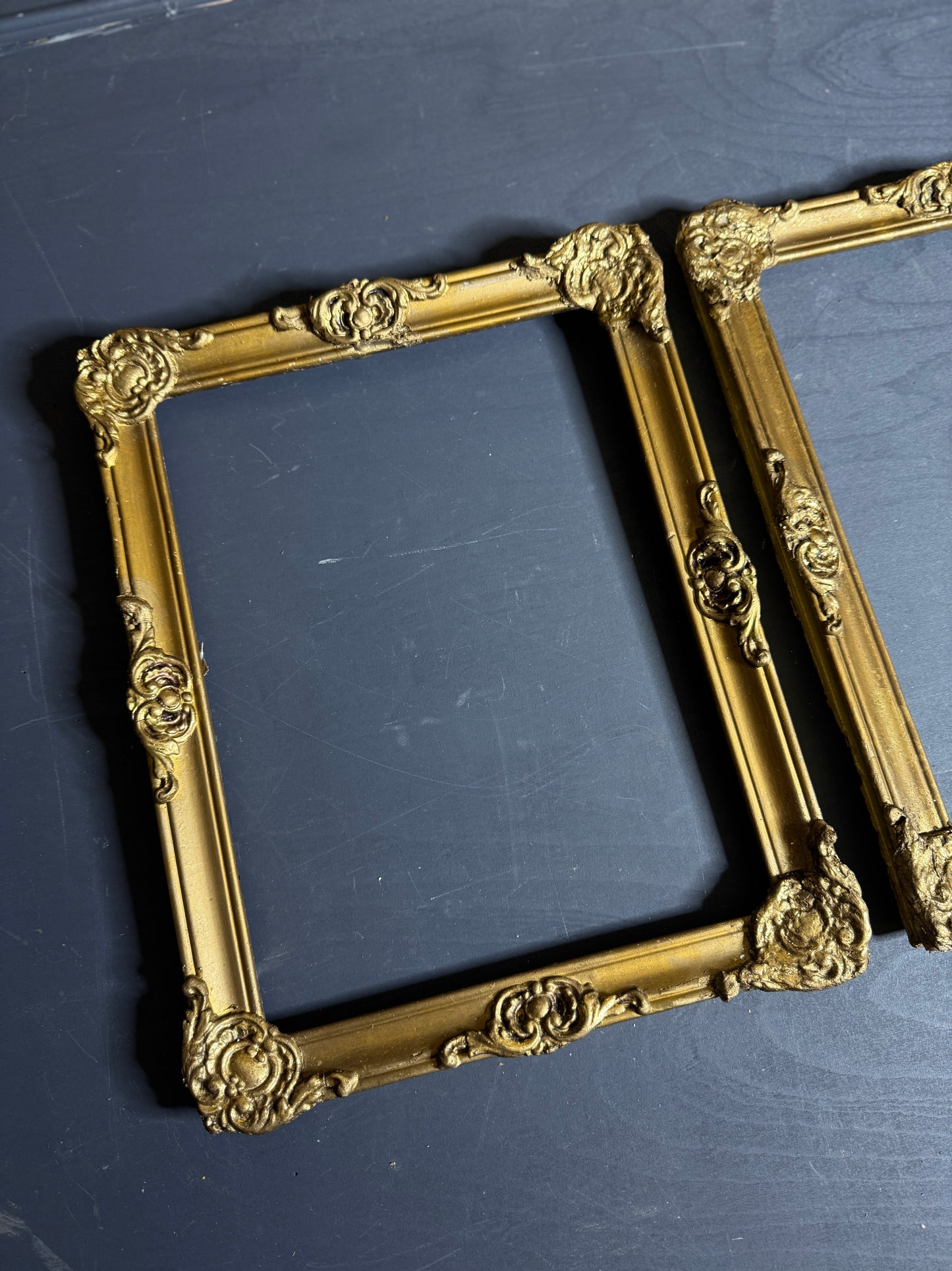Buda Prestige – Hungarian Vintage Slim Gold Gilt Ornate Matching Frames