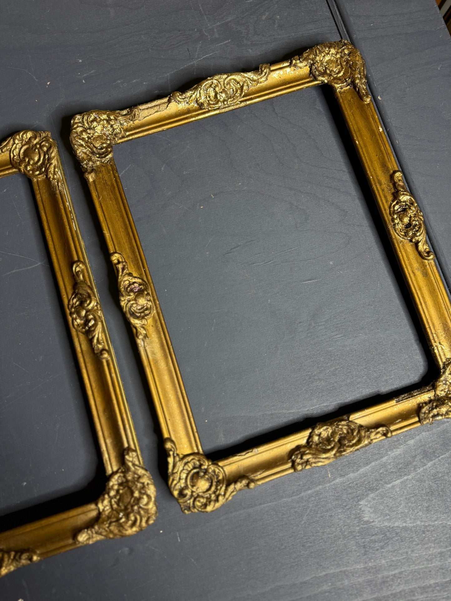 Buda Prestige – Hungarian Vintage Slim Gold Gilt Ornate Matching Frames