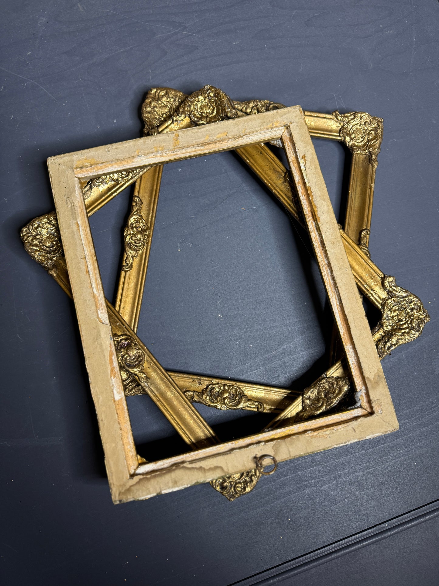 Buda Prestige – Hungarian Vintage Slim Gold Gilt Ornate Matching Frames