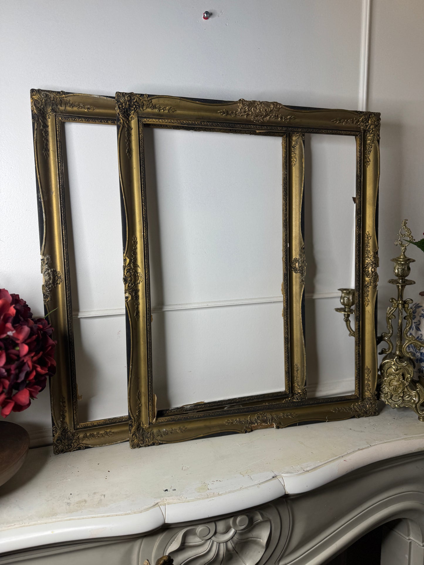 Old World Glamour – Hungarian Ornate Gold Frame Pair