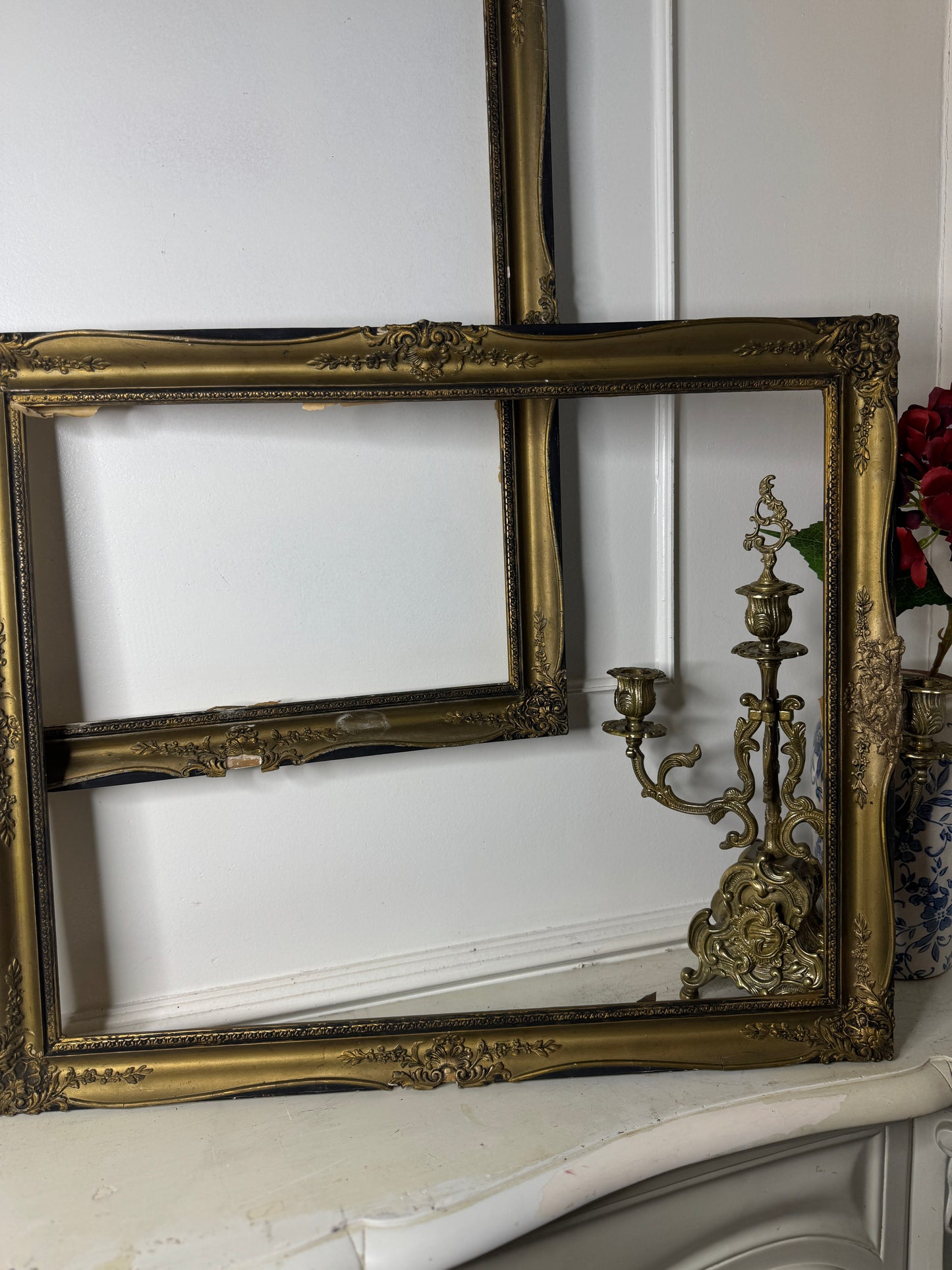 Old World Glamour – Hungarian Ornate Gold Frame Pair